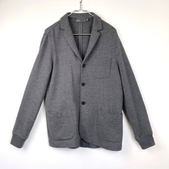 Vince gray 100% wool 3 coat blazer with pockets size Medium - Picture 1 of 7
